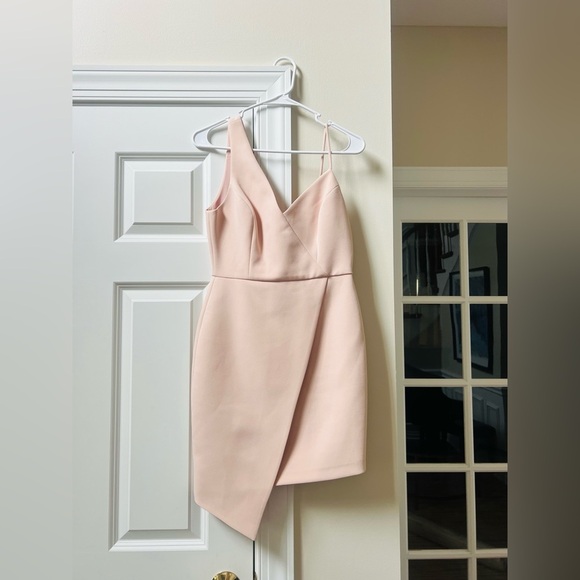BCBGMaxAzria Pink Asymmetrical Mini Dress - Picture 1 of 5